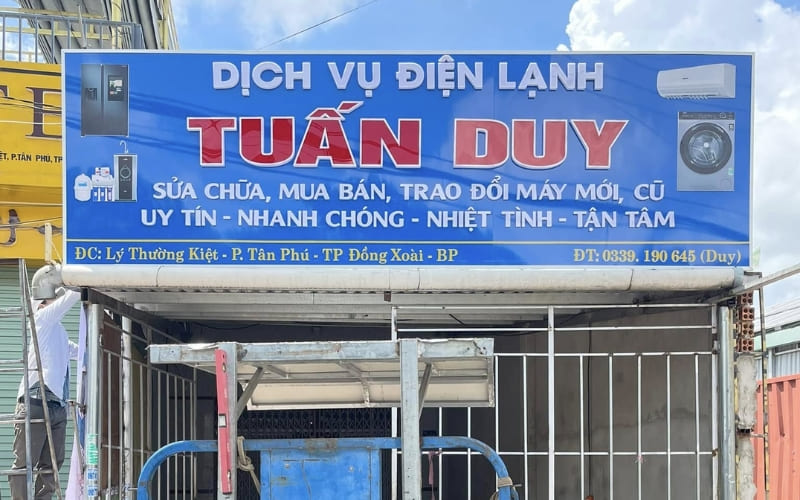 Lắp đặt biển hiệu Bình Phước
